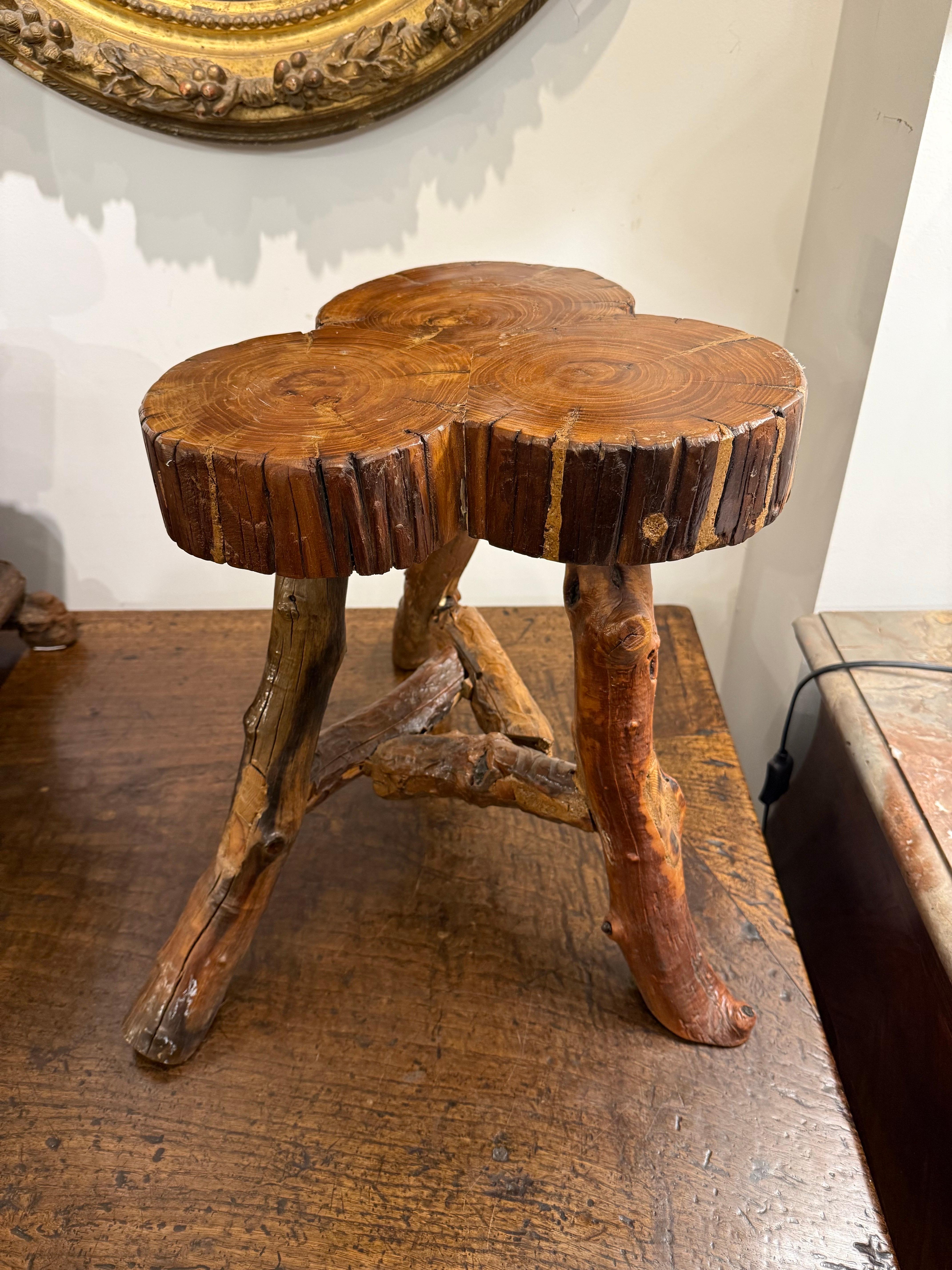 Contemporary A Timber Tree Trunk Stool For Sale