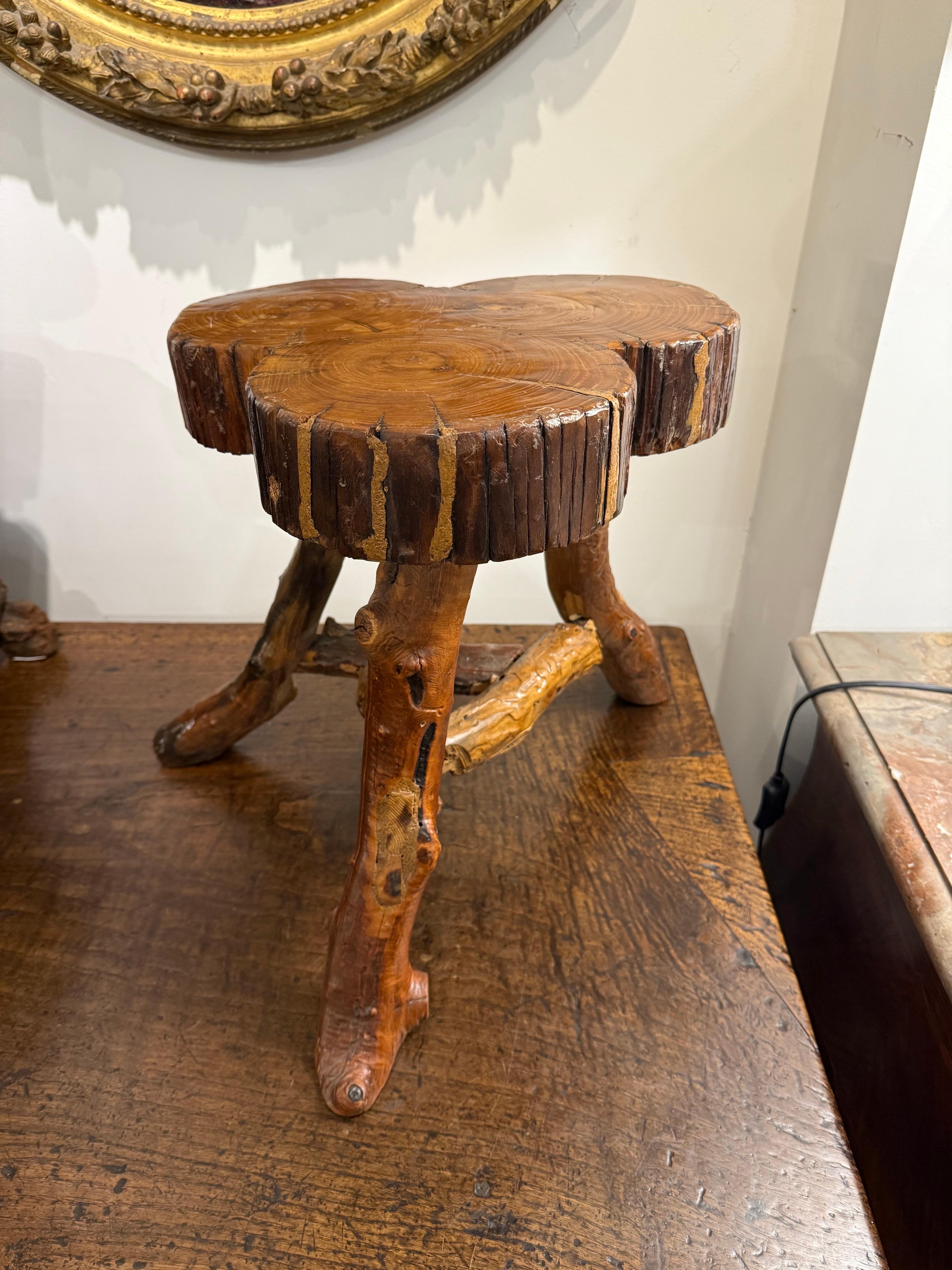 Hardwood A Timber Tree Trunk Stool For Sale