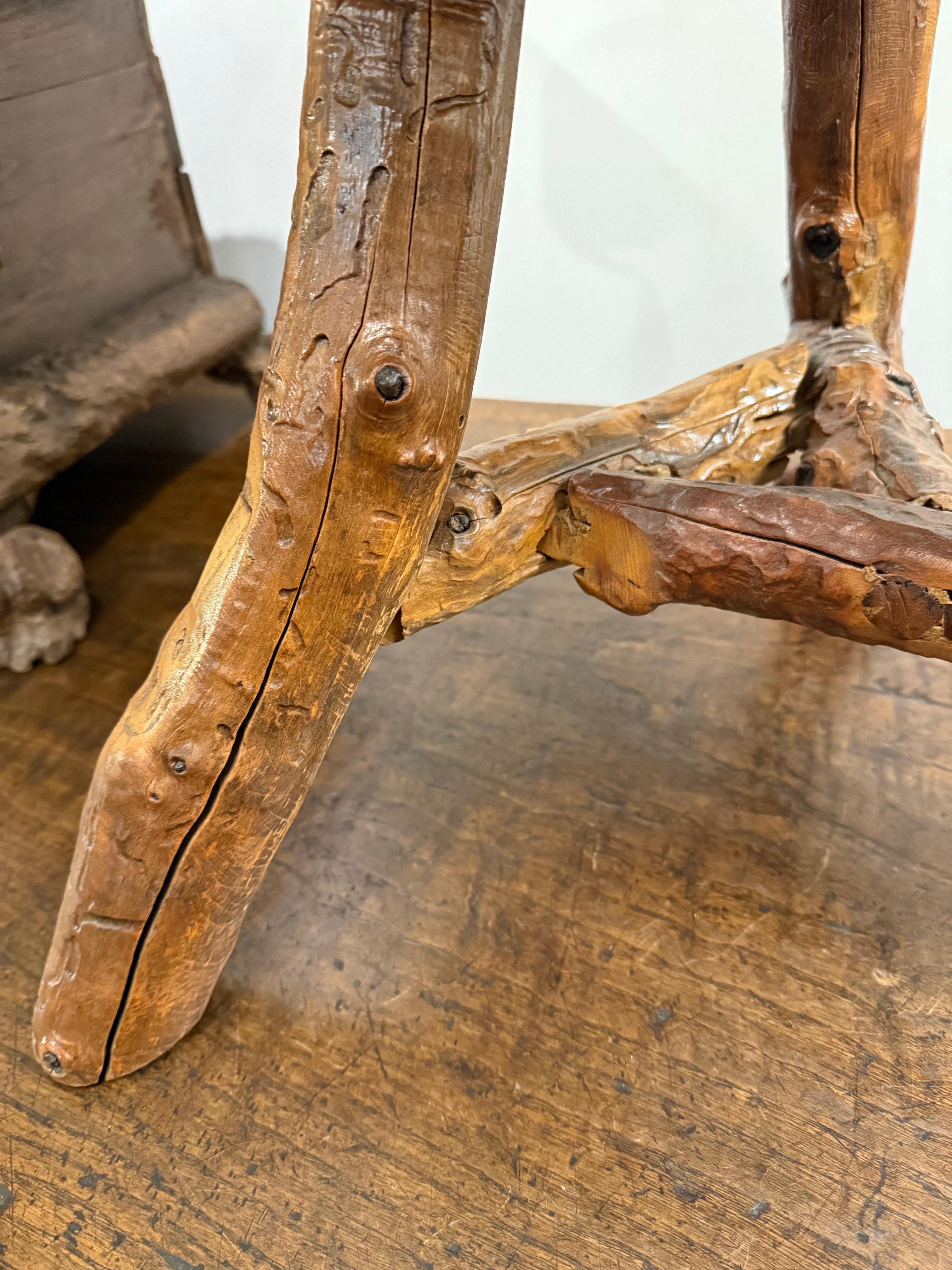 A Timber Tree Trunk Stool For Sale 1