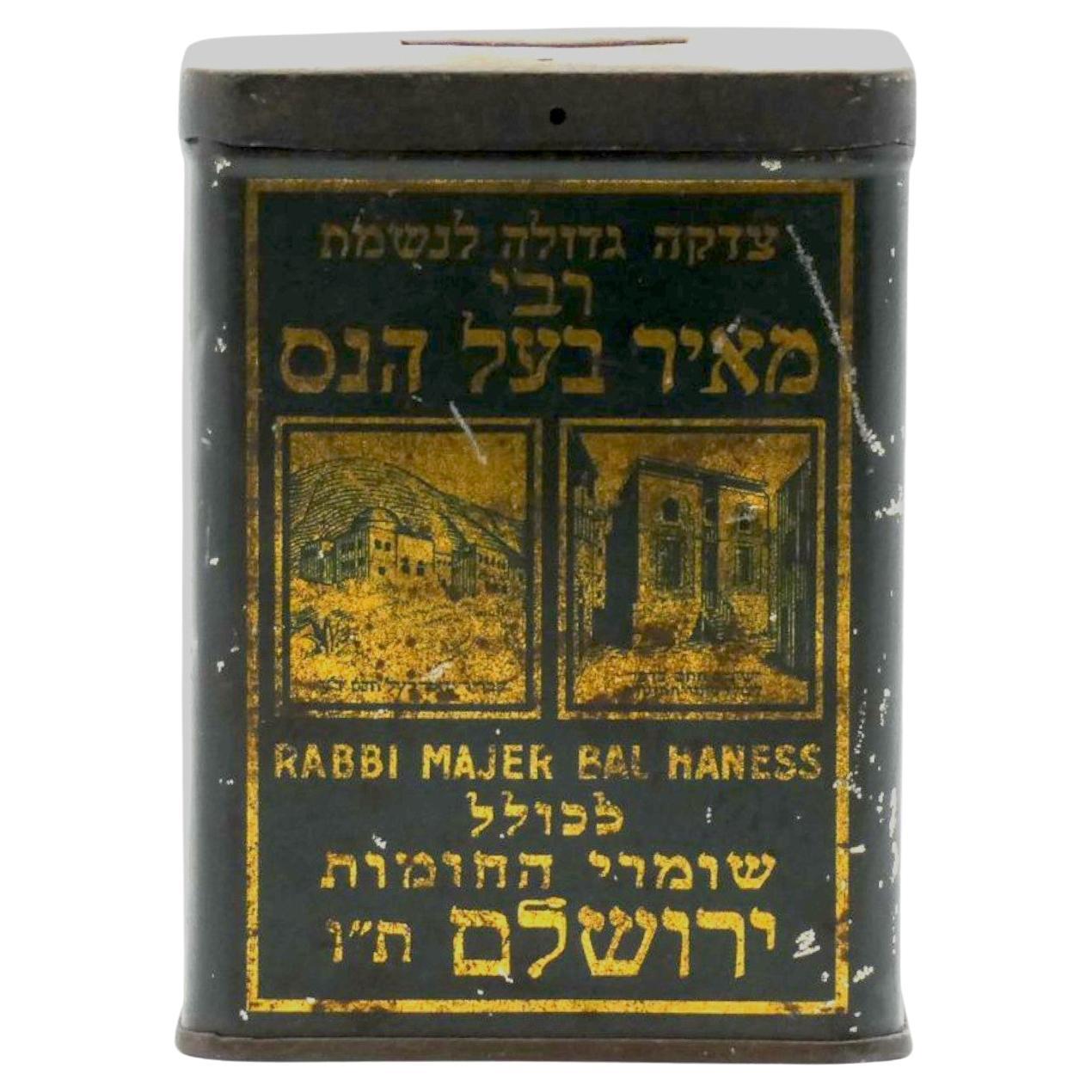 A Tin Charity Container, Belgium Early 20th Century