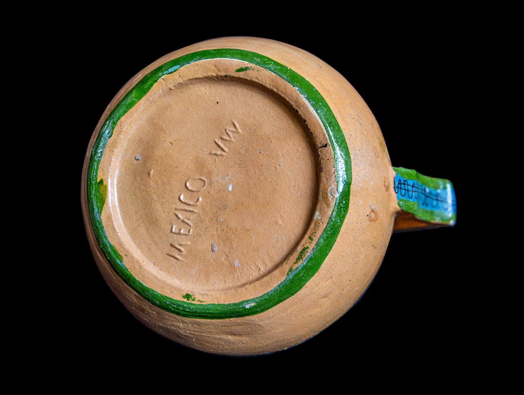 Tonala-Krug aus Tlaquepaque, Tonal, Jalisco, Mexiko, um 1940 (Mexikanisch) im Angebot