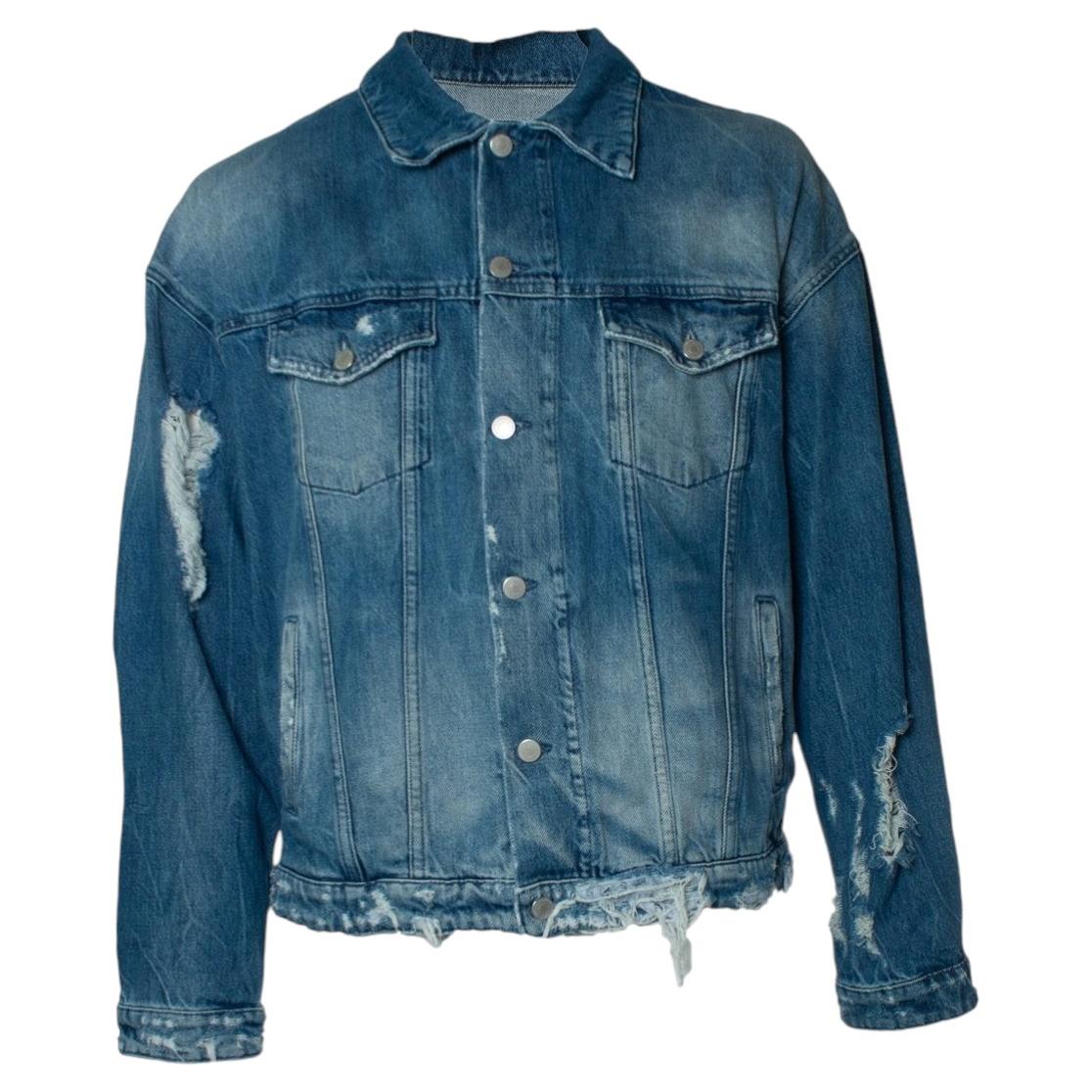 A tm, chaqueta Rocky sin piel vint azul rolling stones