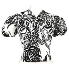 Un corpiño Toile de Tournon, de Raoul Dufy para Jacques Heim - Francia Circa 1940