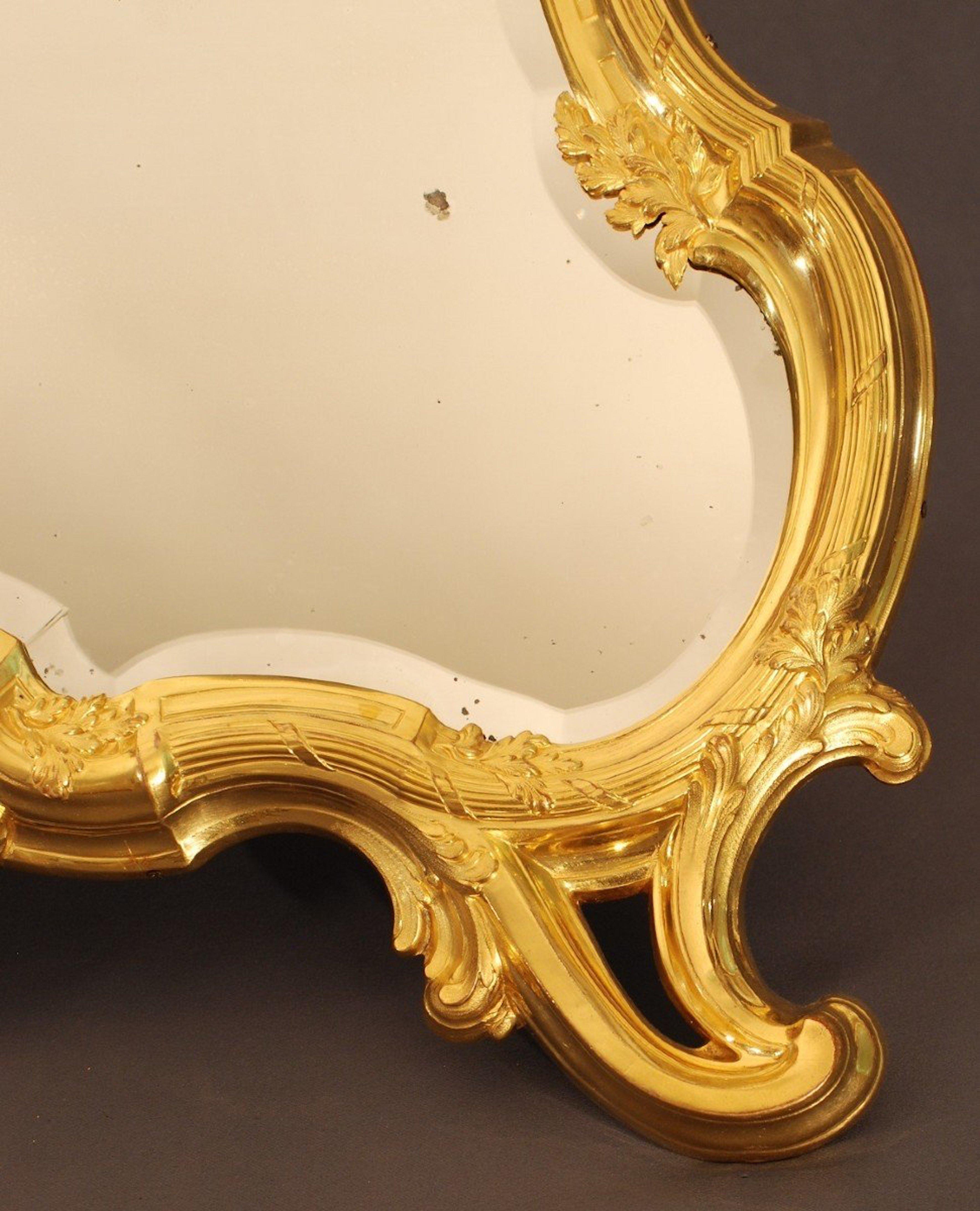 19th Century A toilet mirror signed Boin-Taburet Napoléon III Period For Sale