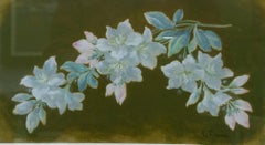 Antique A. Tolosa.  10 FLOWERS. Original pastel painting