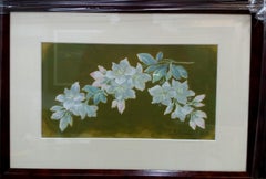 Framed Expressionist Flowers Pastel Painting, Circa 1900