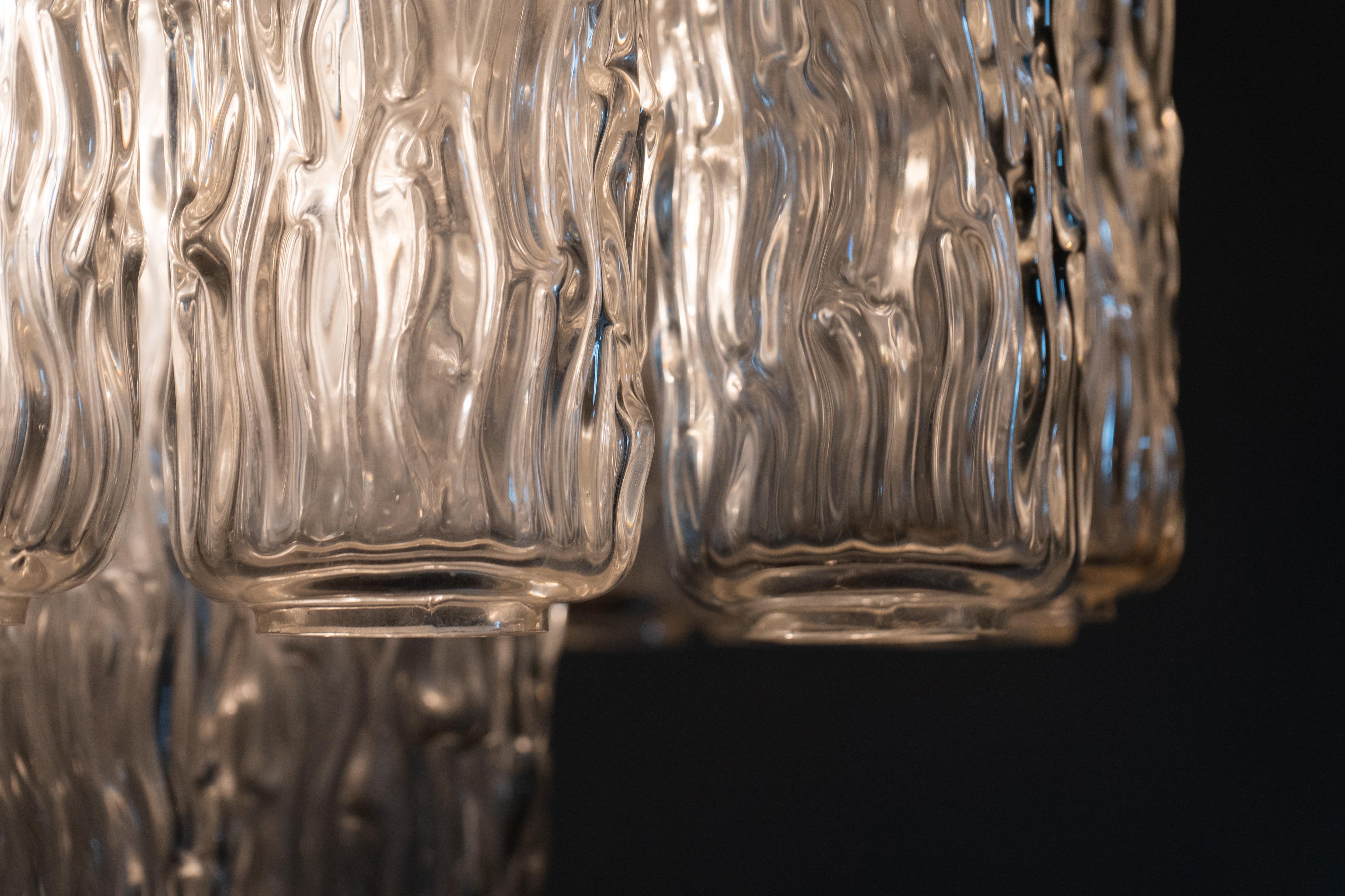 A Toni Zuccheri Murano Glass Chandelier, Italie c.1970 en vente 3