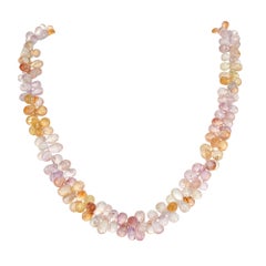 A topaz bead necklace