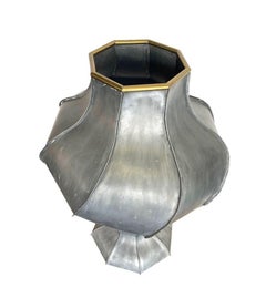 A totally unique large handmade Art Nouveau style lamp by Dutch artist