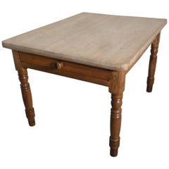 Traditional Victorian Scrub Top Pine Kitchen Table