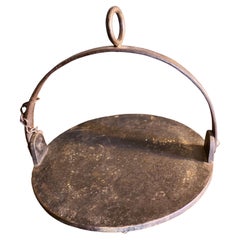 Une grille à crêpes traditionnelle galloise (Girdle)  Traditionnel 10 Plaque de fer  