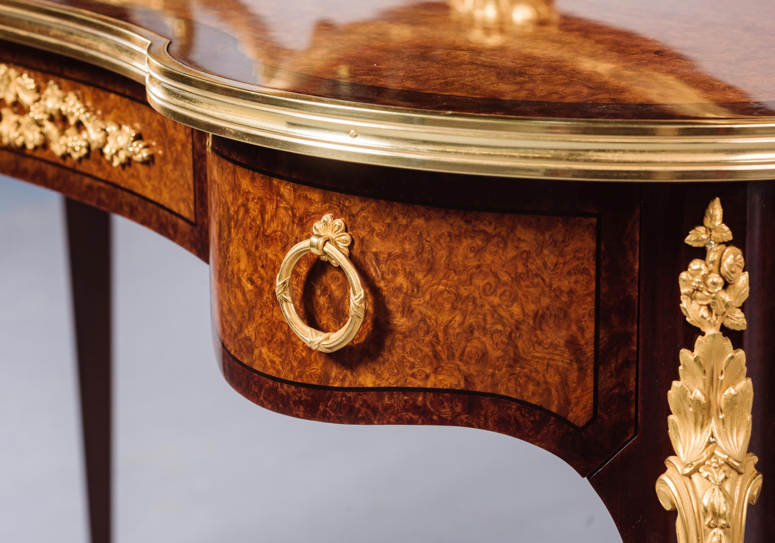 Gilt Transitional Style Dressing Table Attributed to François Linke, circa 1900