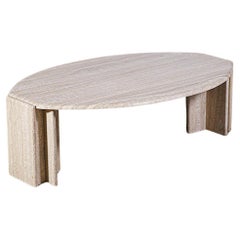 A Travertine Coffee Table Italy 1990s