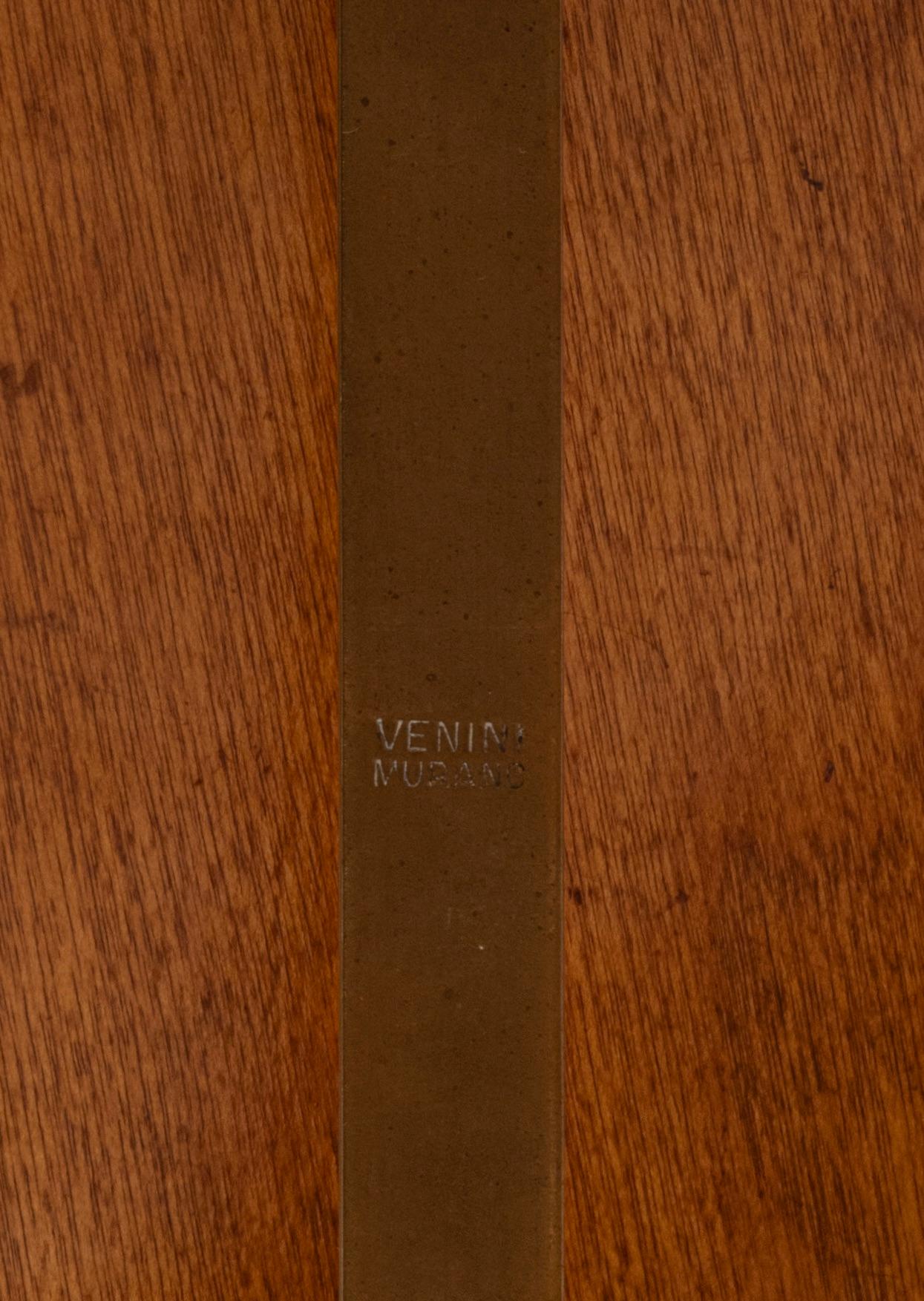 'A Treccia' Green Pulegoso Glass Picture Frame by Carlo Scarpa for Venini c.1938 For Sale 4