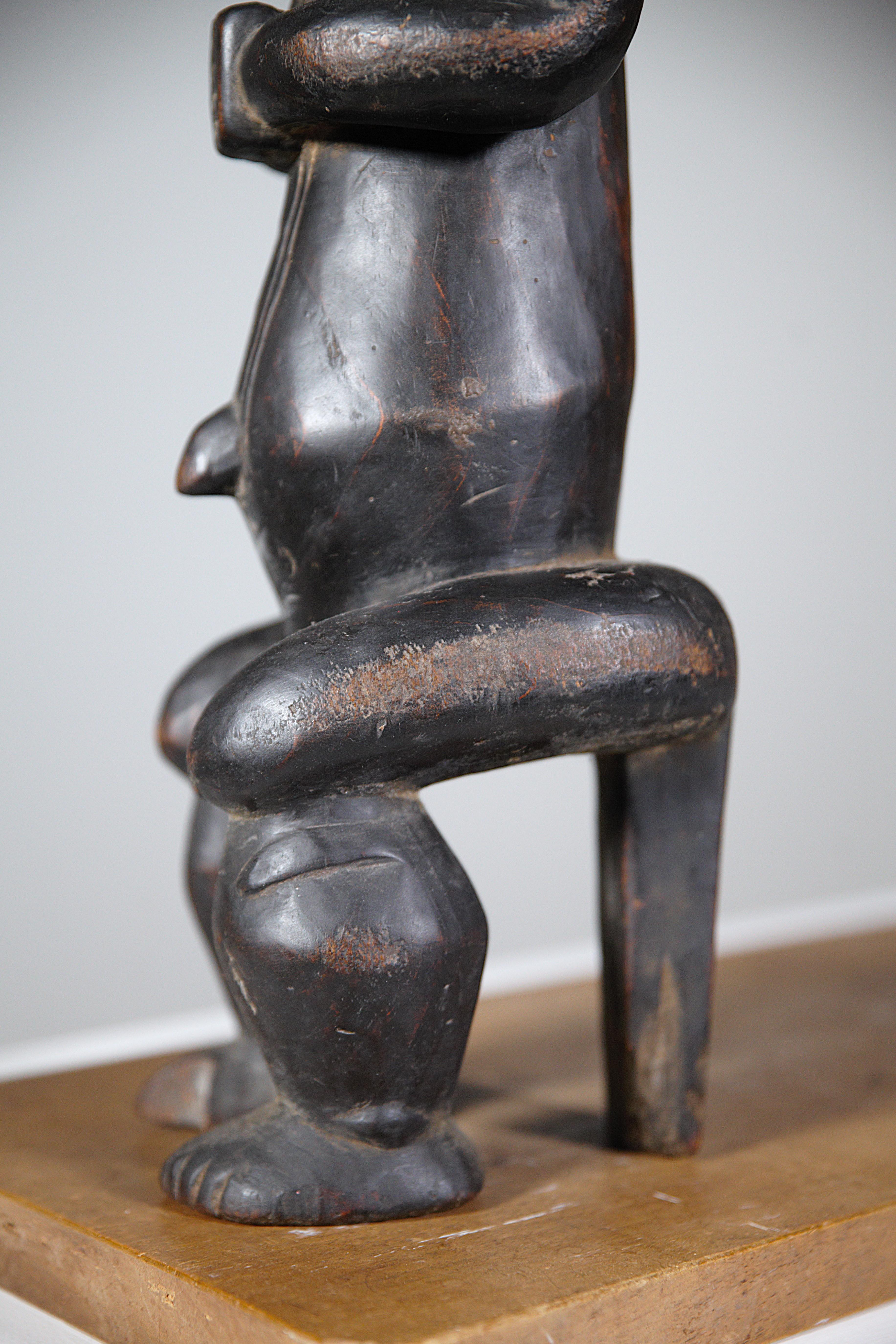 A Tribal Art Byeri Fang-Skulptur Gabun 1980er Jahre (Holz) im Angebot