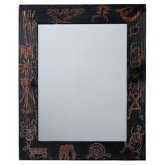 A Tribal Folk Art Mirror, mid-20th Century