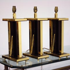 Trio of 1980's Table Lamps