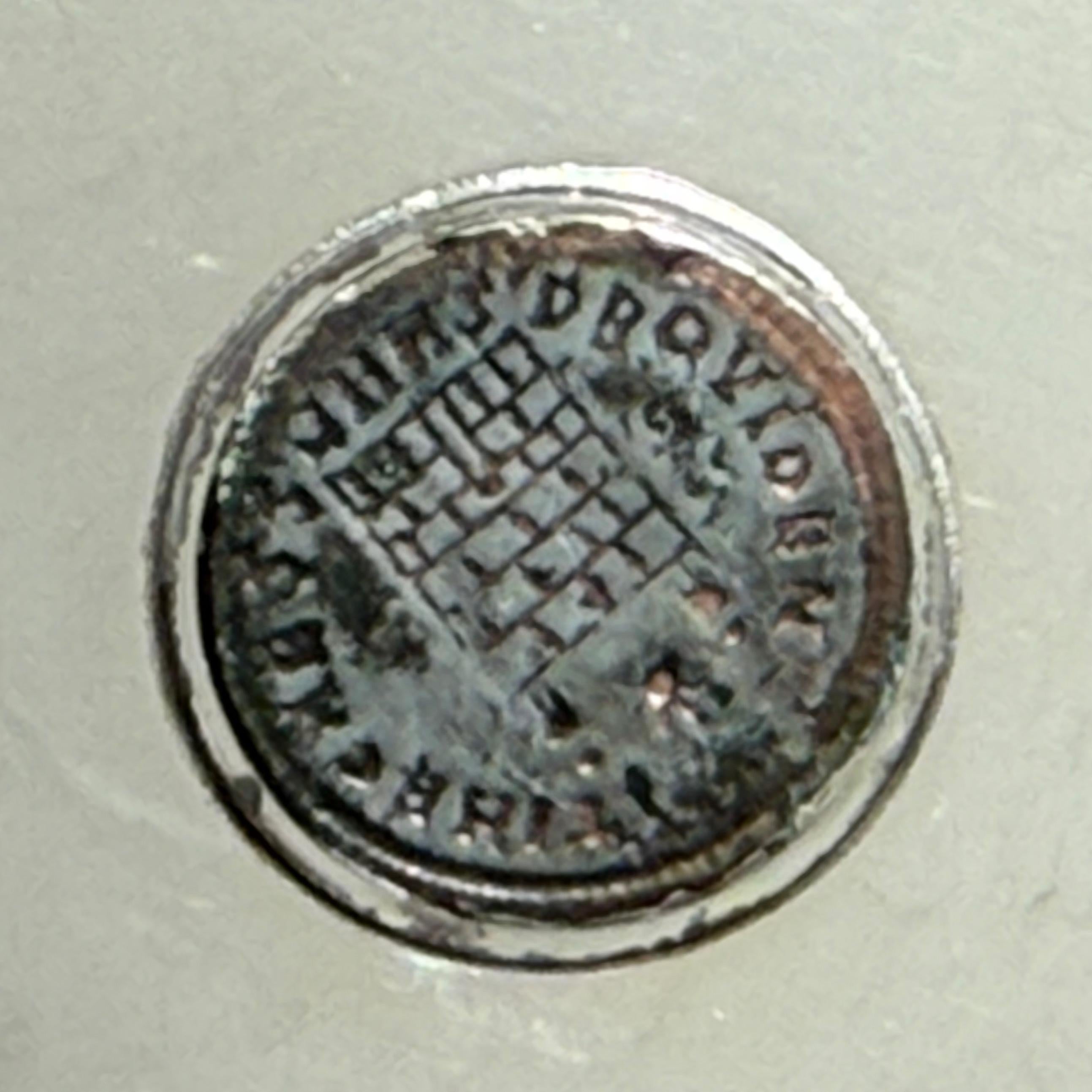 A trio of rare sterling silver pieces with ancient Roman coins, Bulgari 20th c For Sale 9