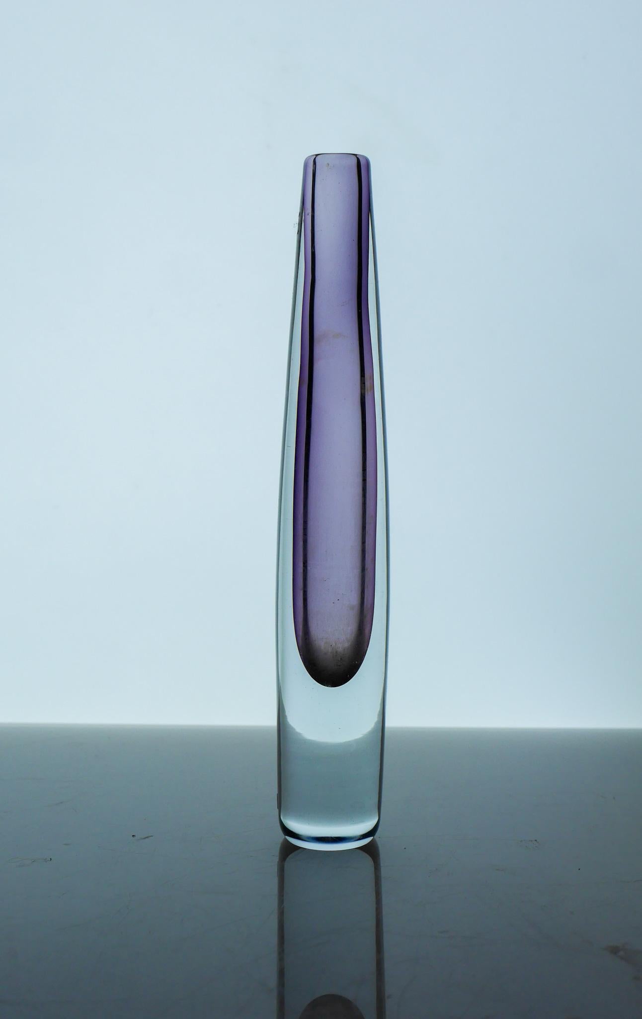 Trio Sommerso Glasvasen in Lila von Gunnar Nylund Strömbergshyttan Schweden im Angebot 8