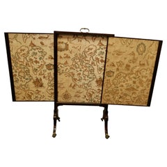 Used Triple Extending Fire Screen of Northern Hemisphere Map