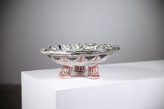 A Tripod Ceramic Bowl by François Goalec Brittany France 1960s