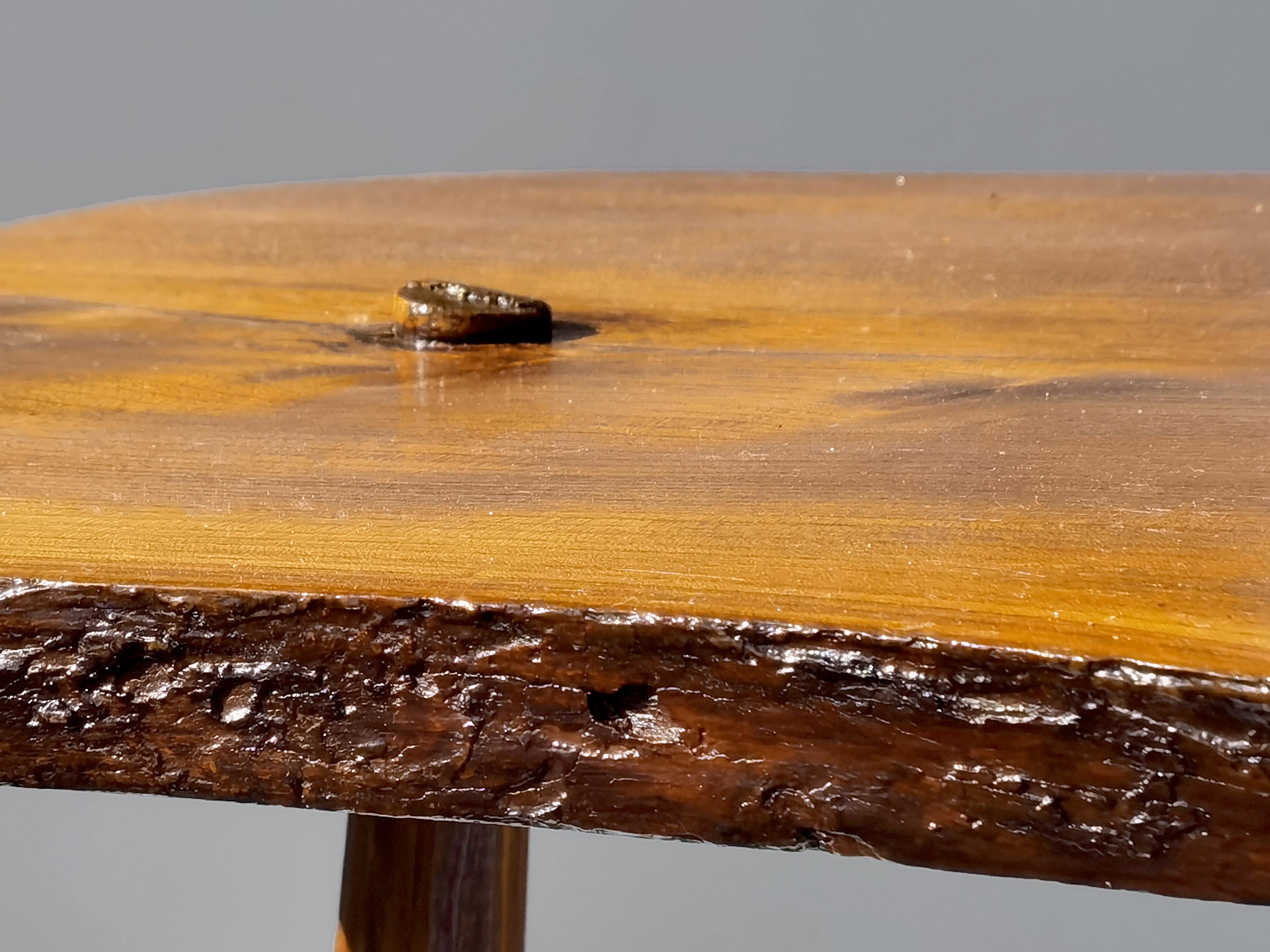 TAVOLO DA CAFFÈ BRUTALISTA RUSTICO DEL MEDIOCENTO-MODERNO, Francia, 1950 in vendita 8