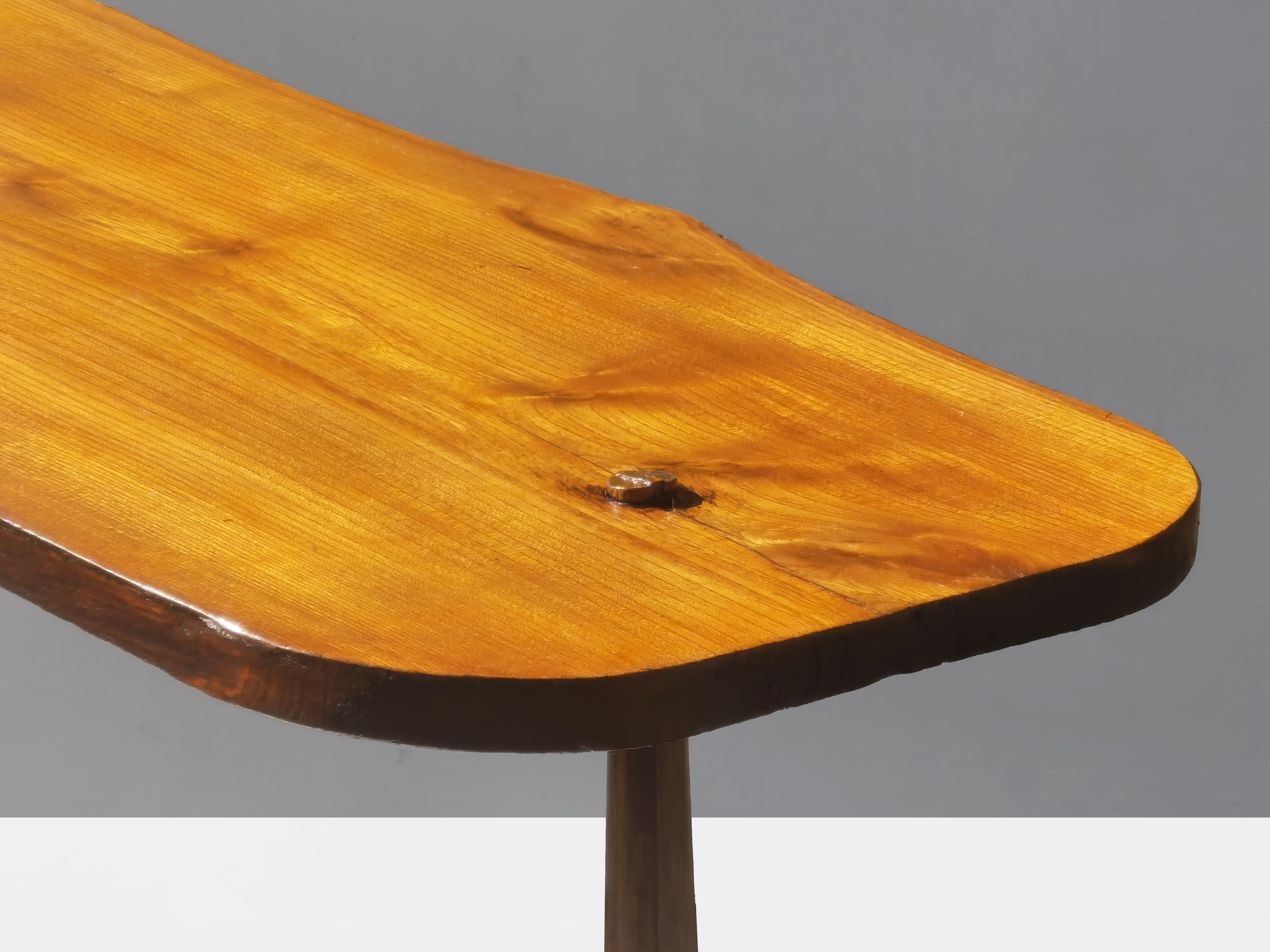 TAVOLO DA CAFFÈ BRUTALISTA RUSTICO DEL MEDIOCENTO-MODERNO, Francia, 1950 in vendita 6