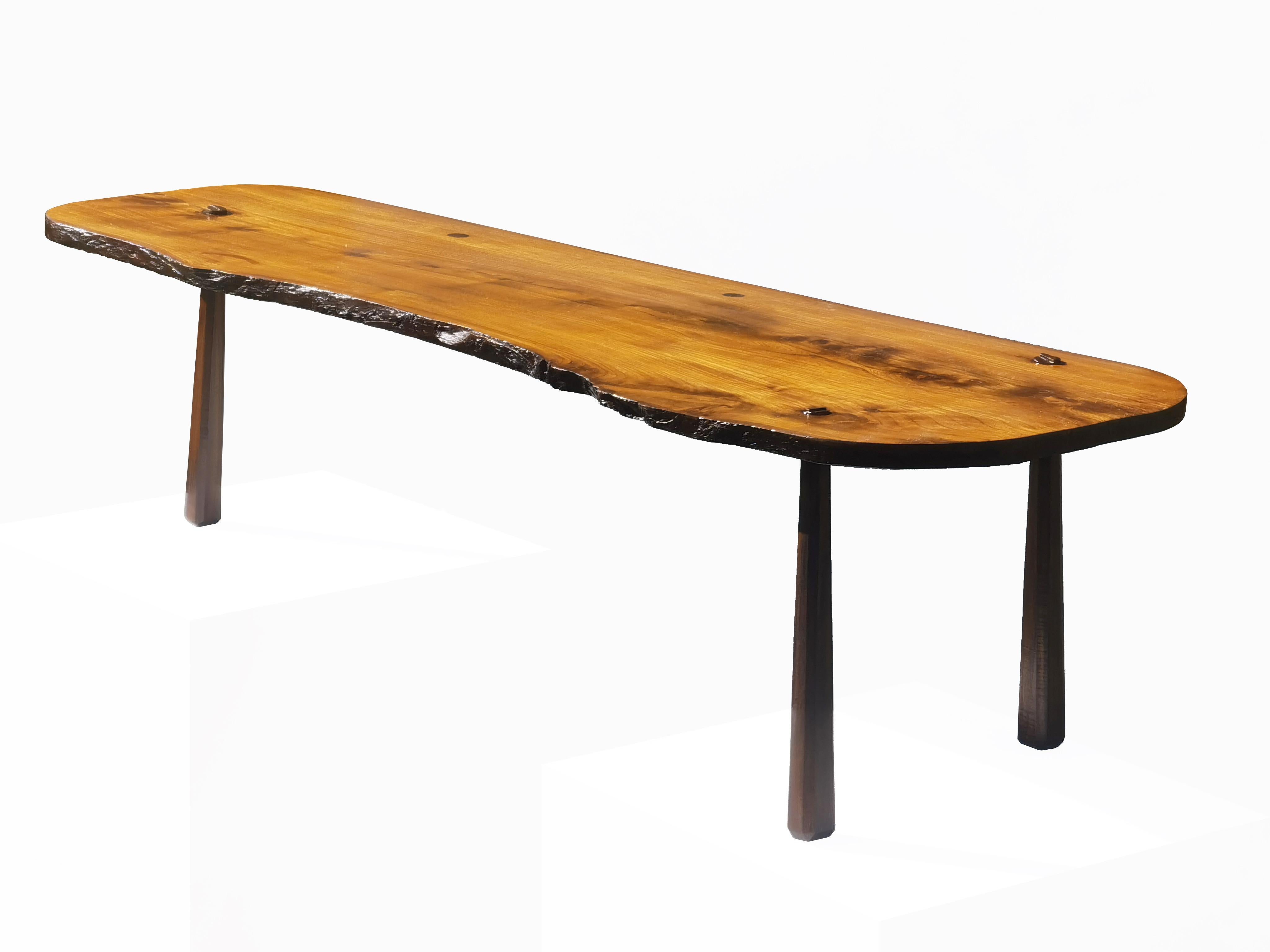 TAVOLO DA CAFFÈ BRUTALISTA RUSTICO DEL MEDIOCENTO-MODERNO, Francia, 1950 in vendita 11