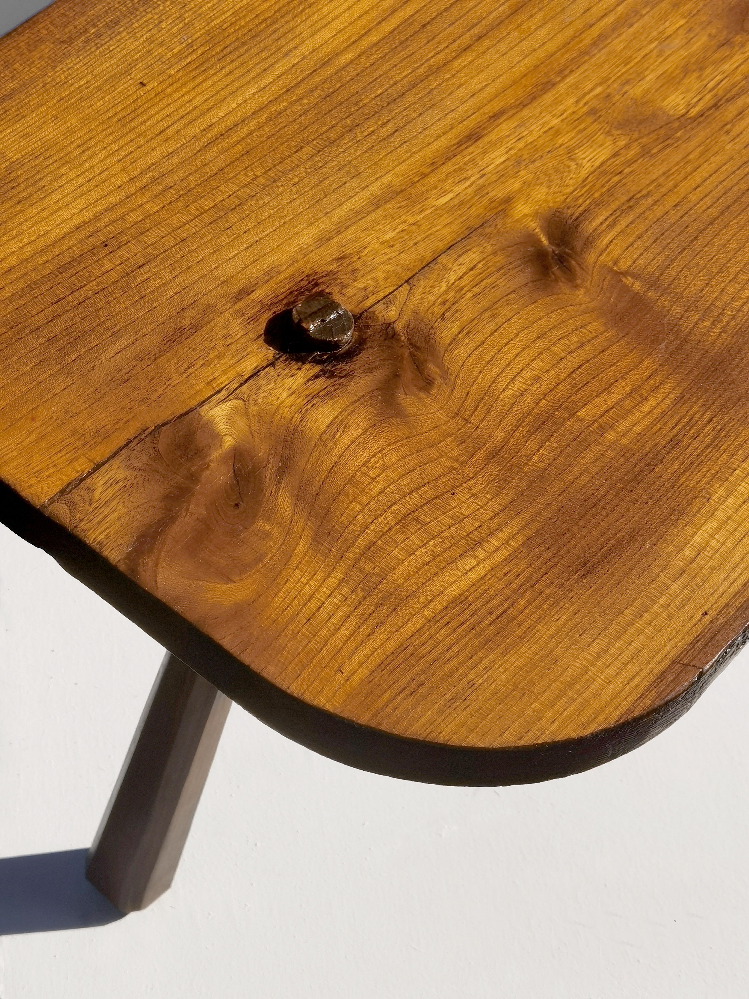 TAVOLO DA CAFFÈ BRUTALISTA RUSTICO DEL MEDIOCENTO-MODERNO, Francia, 1950 in vendita 10