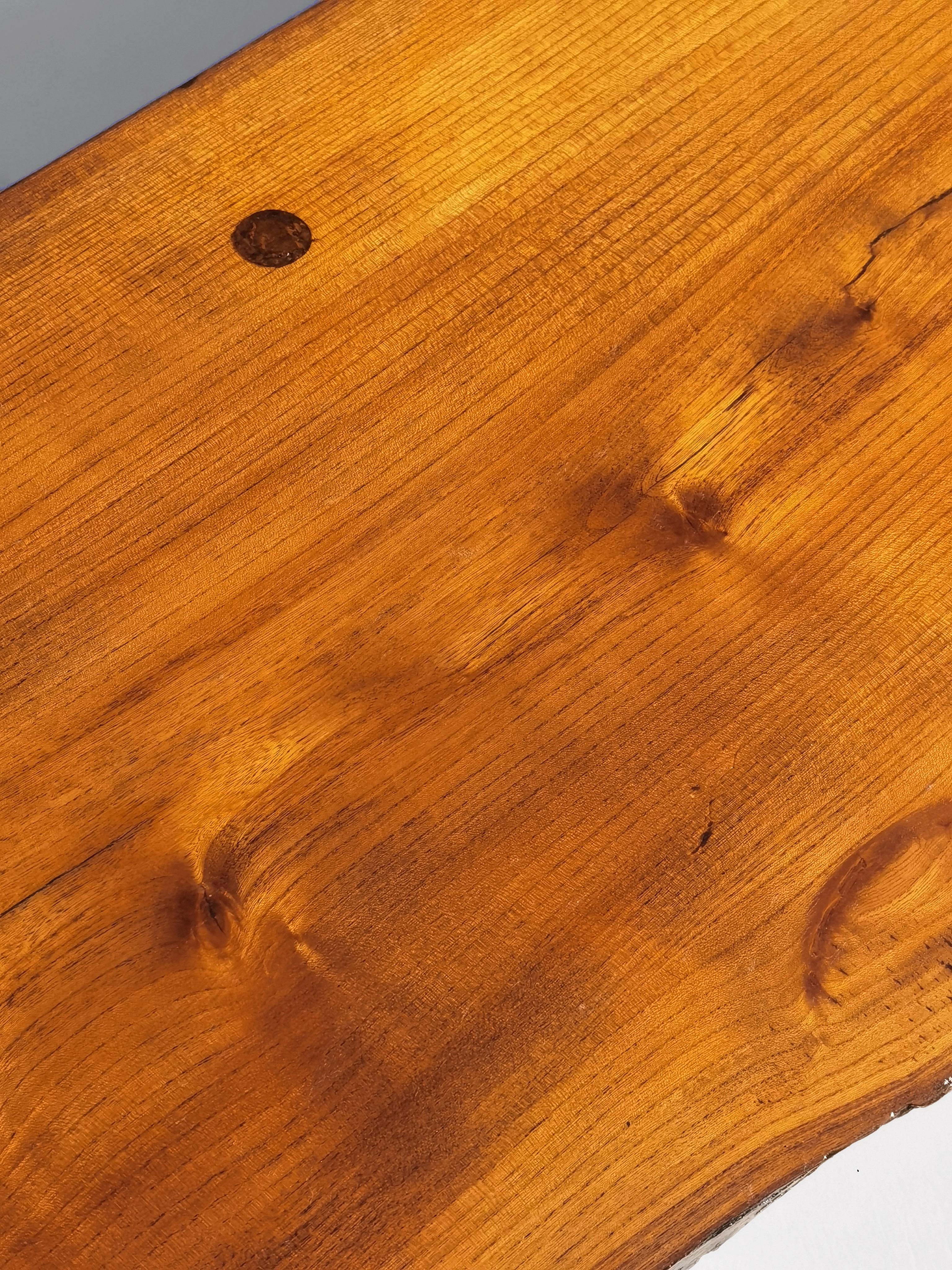 TAVOLO DA CAFFÈ BRUTALISTA RUSTICO DEL MEDIOCENTO-MODERNO, Francia, 1950 in vendita 1