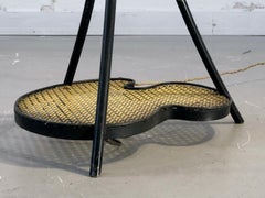 A MID-CENTURY-MODERN MODERNIST Tripod FLOOR LAMP, MATEGOT Style, France 1950