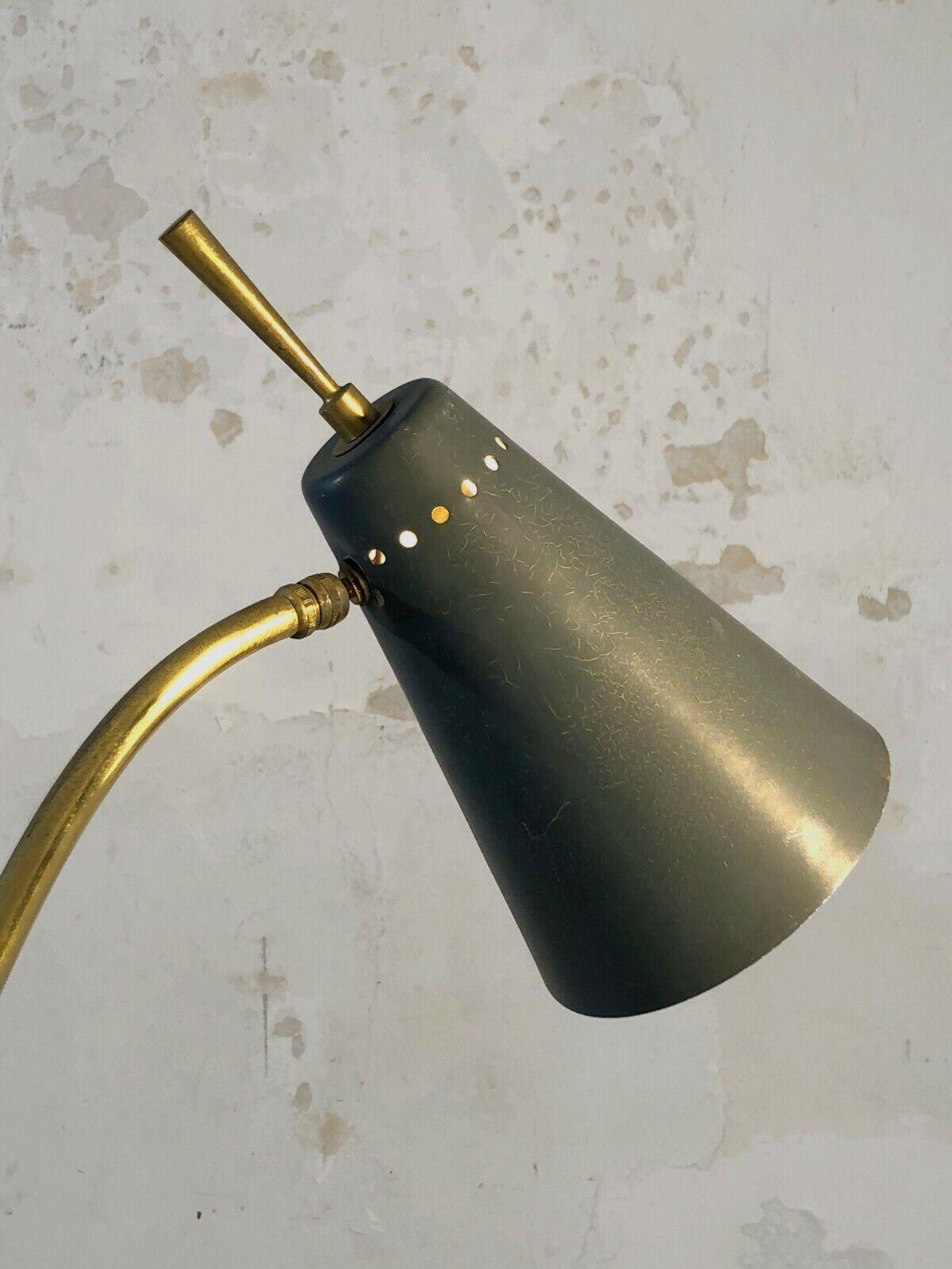Metal A MID-CENTURY-MODERN MODERNIST Tripod FLOOR LAMP, MATEGOT Style, France 1950 For Sale
