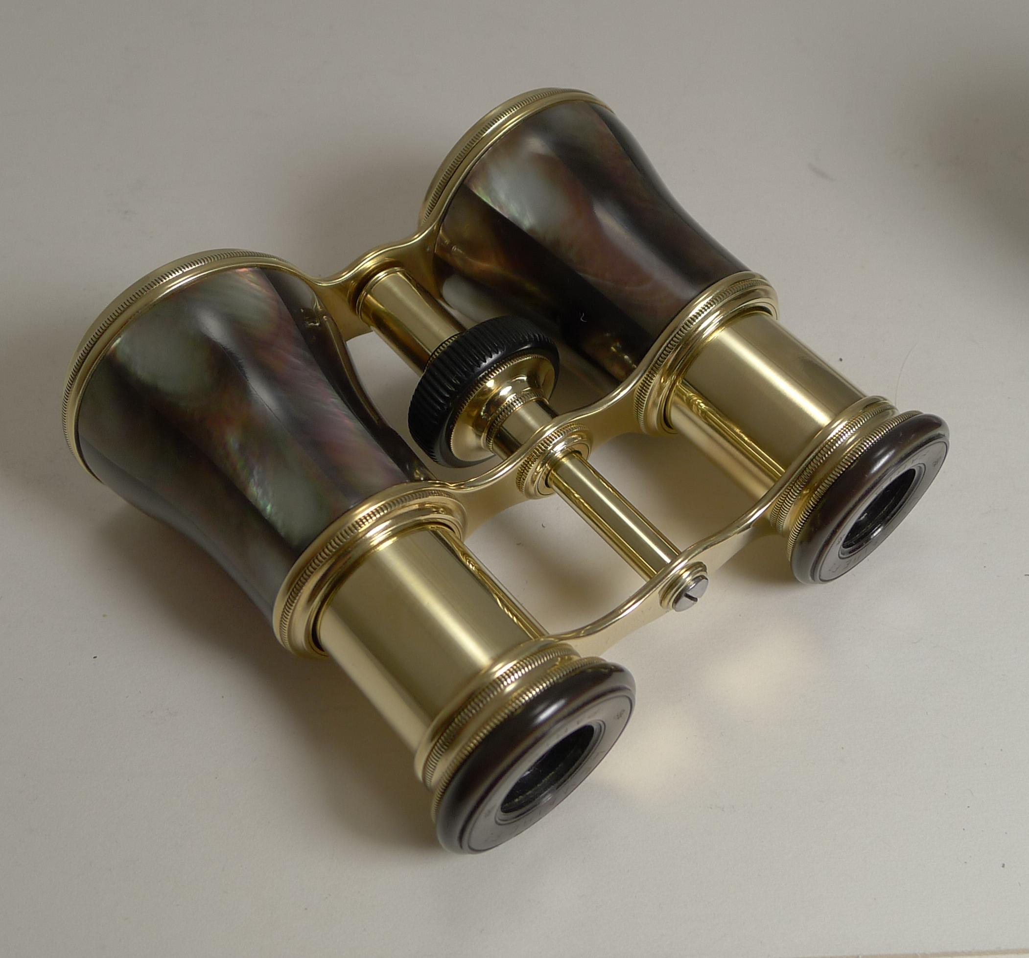 Abalone A truly exquisite pair of Opera Glasses by the top-notch maker, LeMaire of Paris