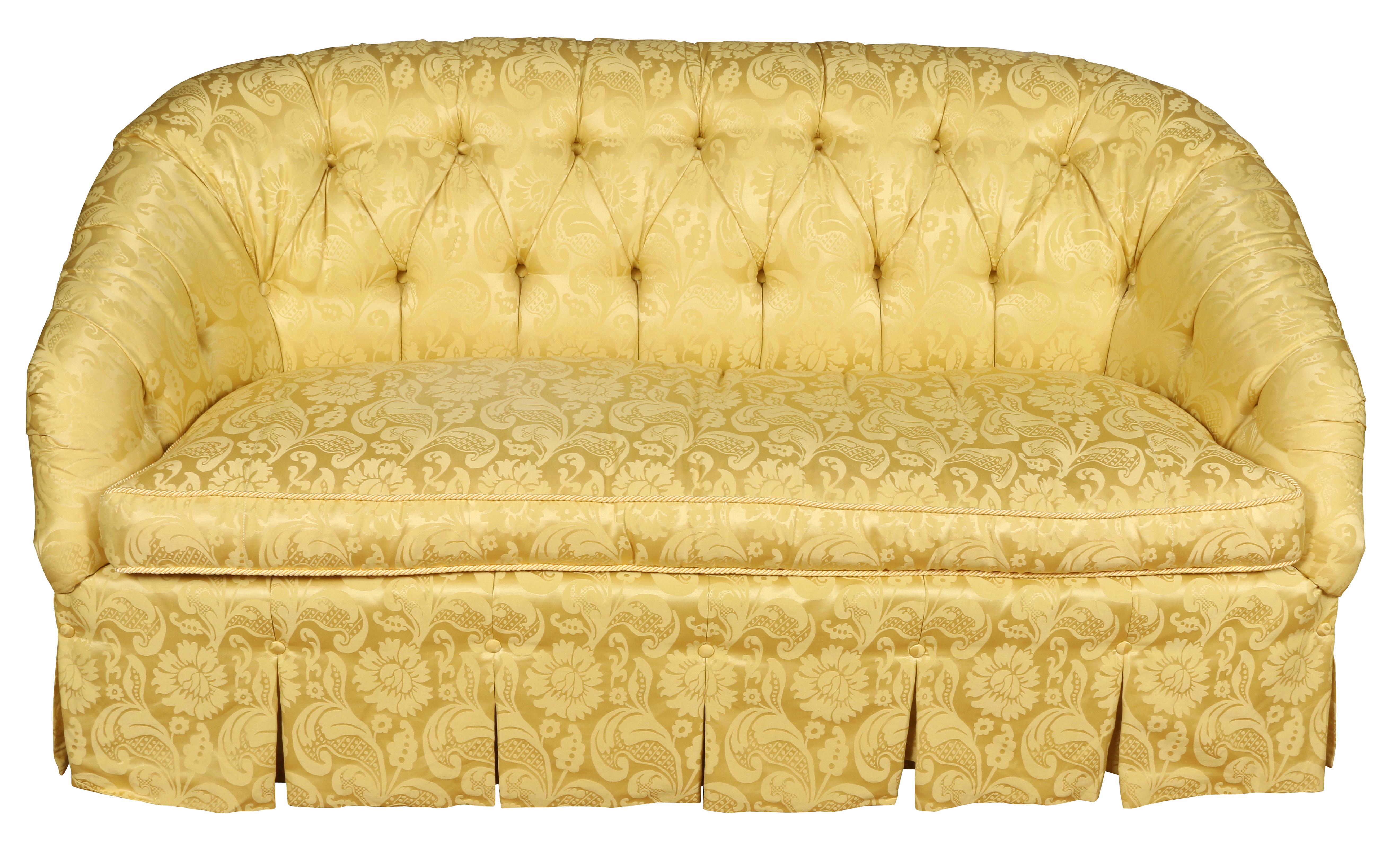 American A Tufted Loveseat For Sale