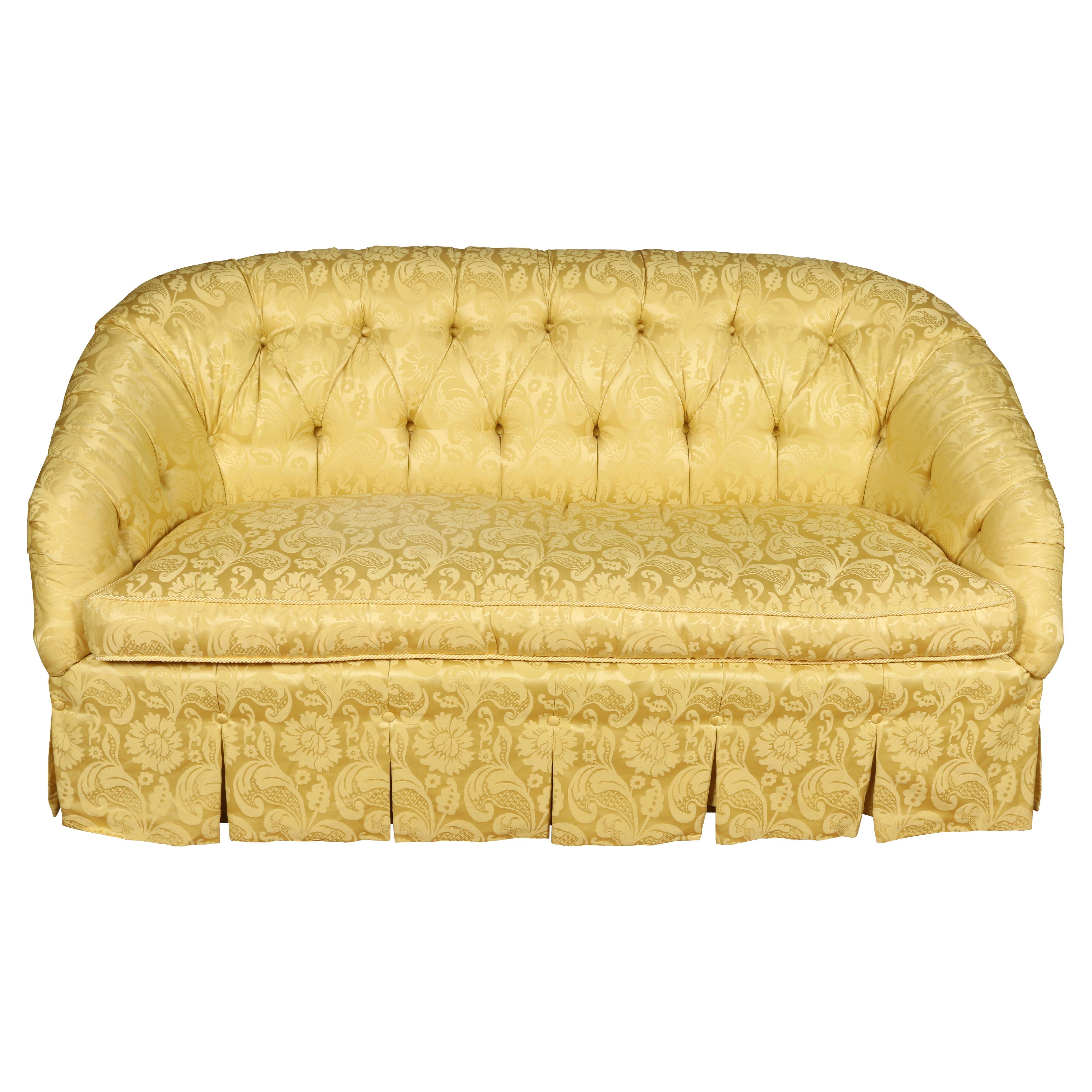 A Tufted Loveseat