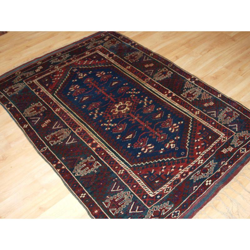 A Turkish Dosemealti rug of the traditional design for this town.

A very good and well made rug with excellent colour including a very nice mid blue field. The border designs are very well drawn and are on a green ground.

An excellent