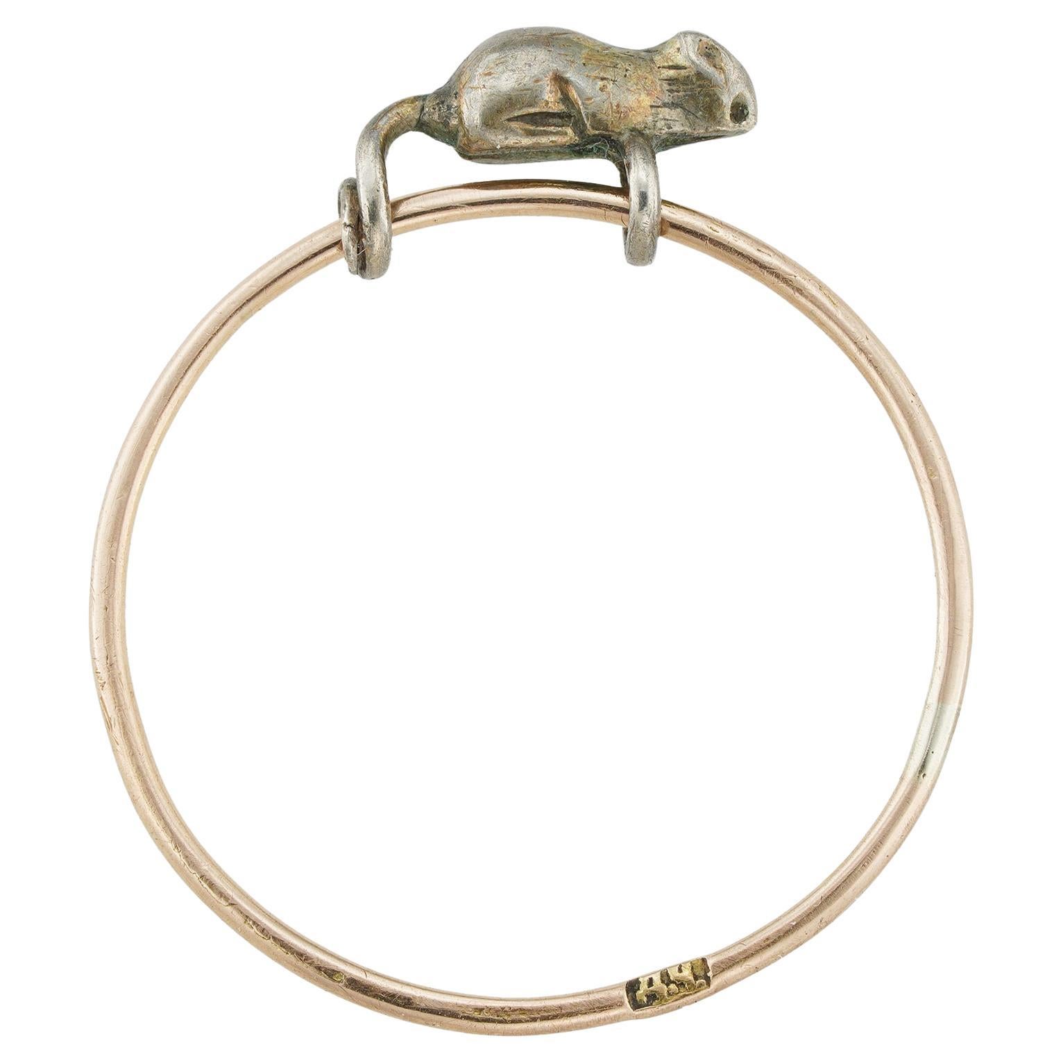 A Turn-of-the-20th-century Russian mouse ring