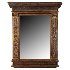 A Tuscan Gilt and Polychrome Neo-Classical Mirror, Italian Circa 1760