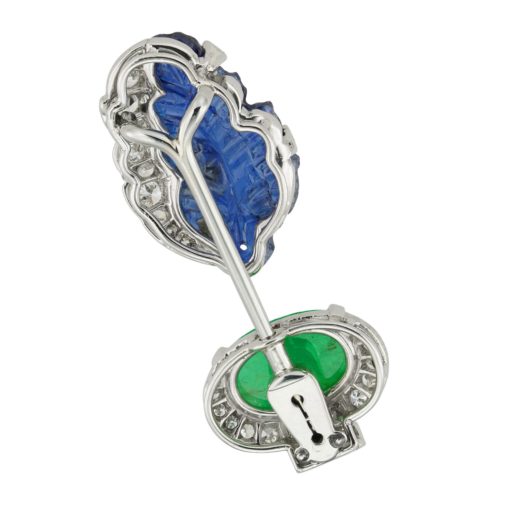 Une épingle jabot Cartier Tutti-frutti Bon état - En vente à London, GB