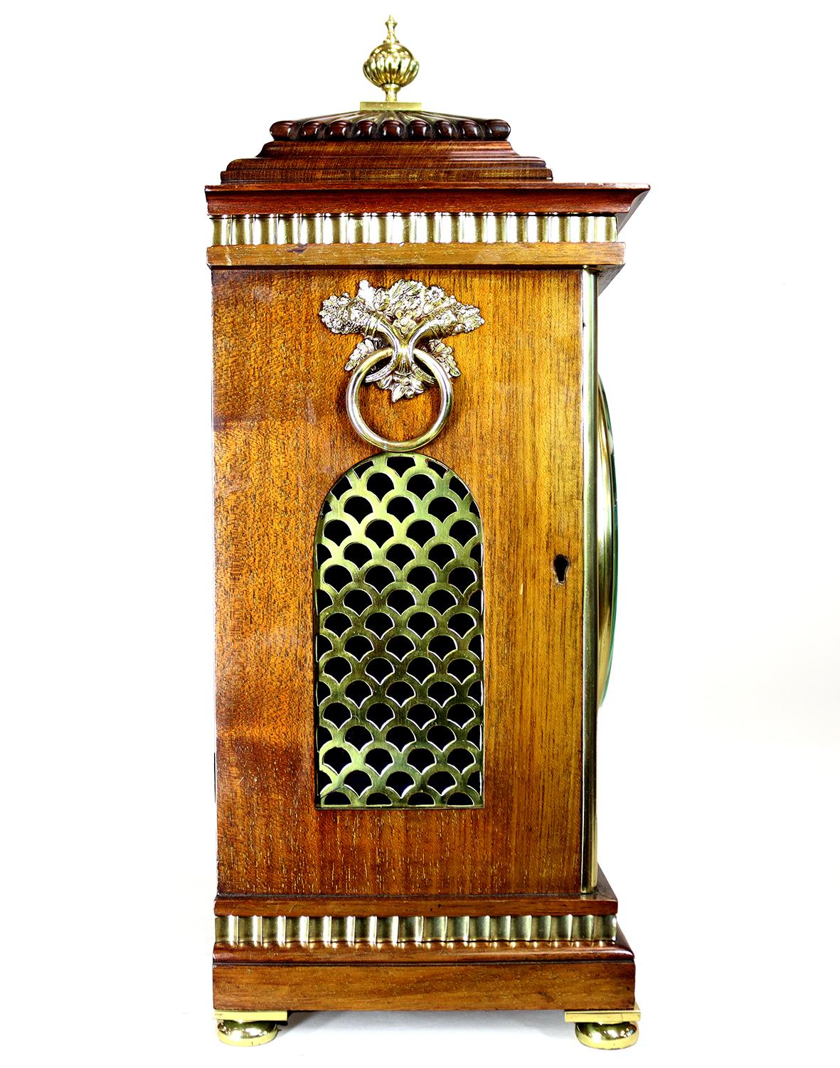 English A Twin Fusee Bracket Clock By Dent