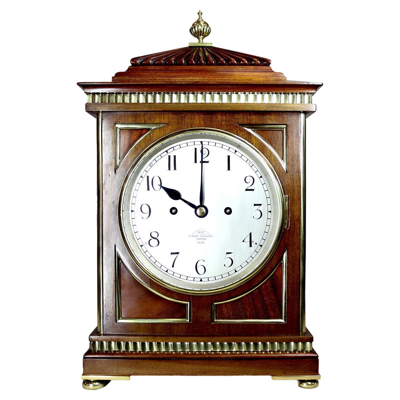 A Twin Fusee Bracket Clock By Dent For Sale