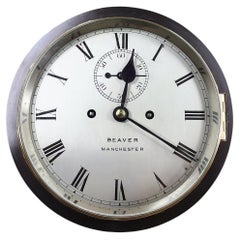 Reloj de mamparo de barco con doble bisel