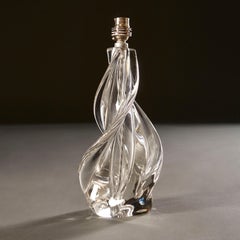 Twisted Art Glass Table Lamp by Vannes