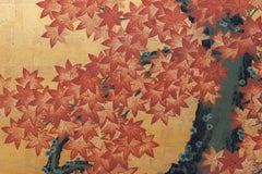 Two-Panel Folding Screen with Autumn Landscape, circa 1860-70