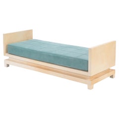 Two Piece Parchment Daybed in the Manner of Jean-Michel Frank, Contemporary