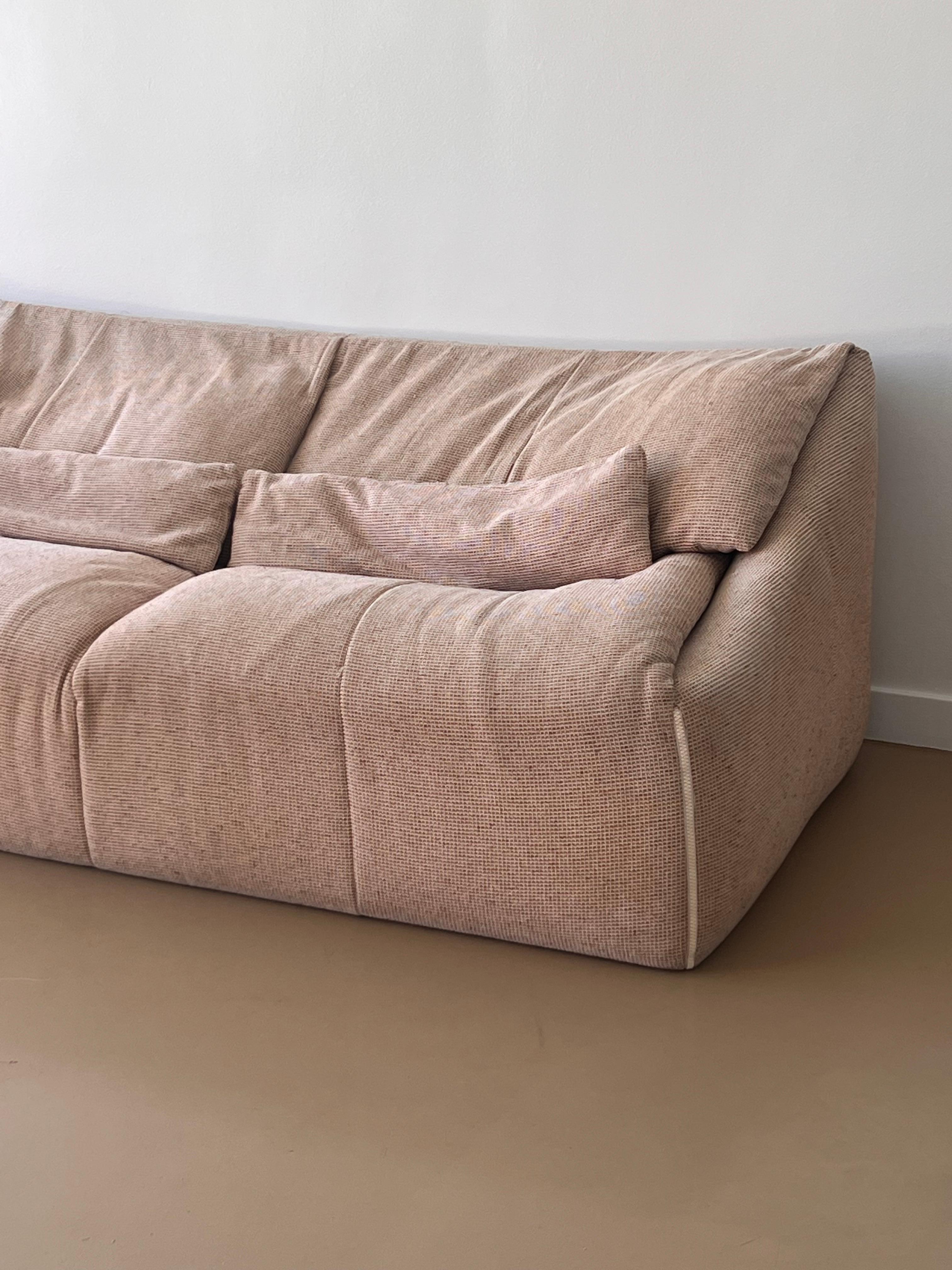 French A two-seater “Plumy” sofa by Annie Hiéronimus for Cinna, France circa 1979
