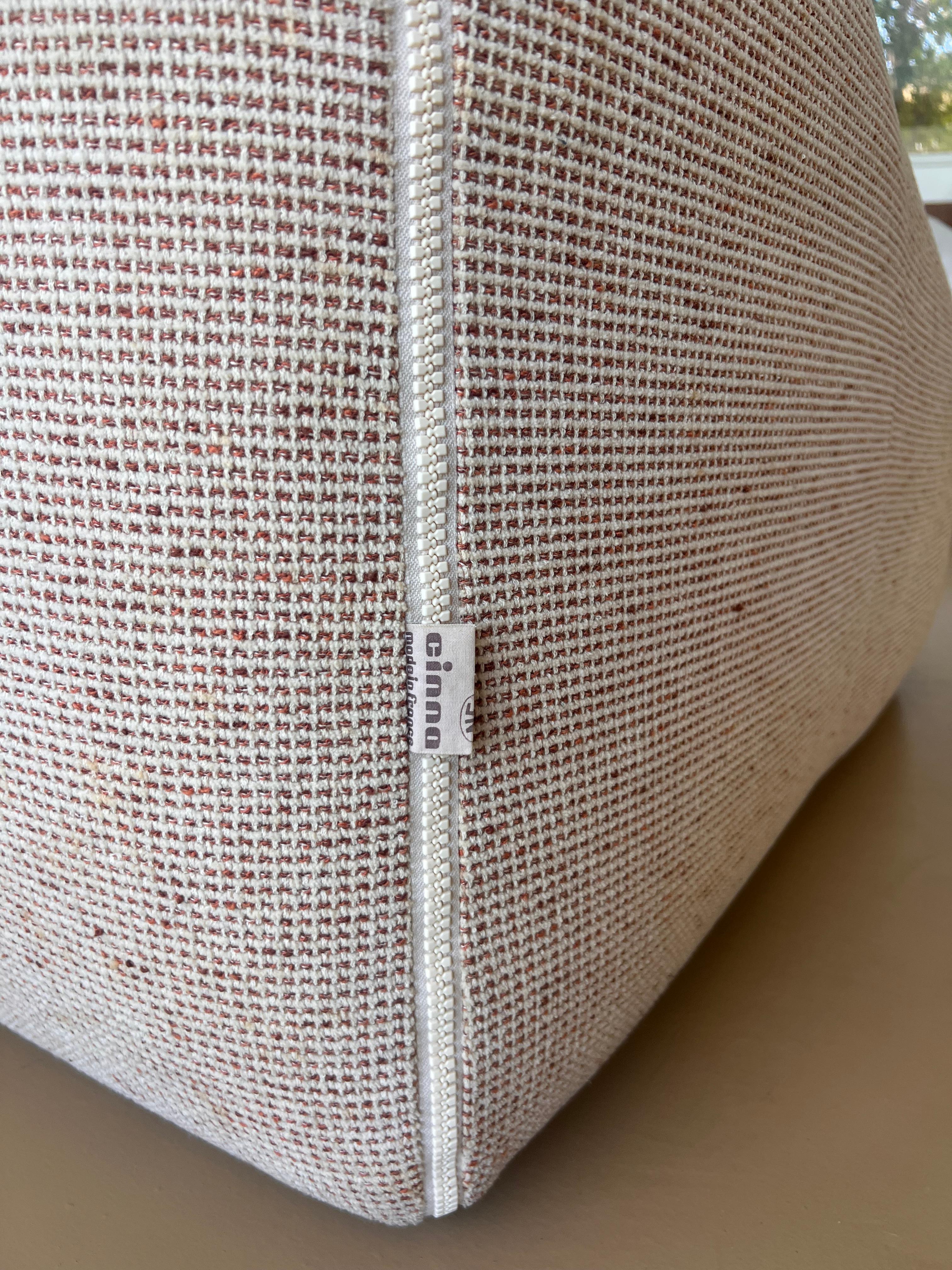 Fabric A two-seater “Plumy” sofa by Annie Hiéronimus for Cinna, France circa 1979