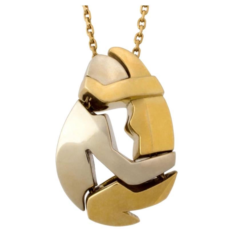 Two-Tone Gold Necklace by Fred, Design by Miroslav Brozek