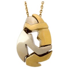 Two-Tone Gold Necklace by Fred, Design by Miroslav Brozek