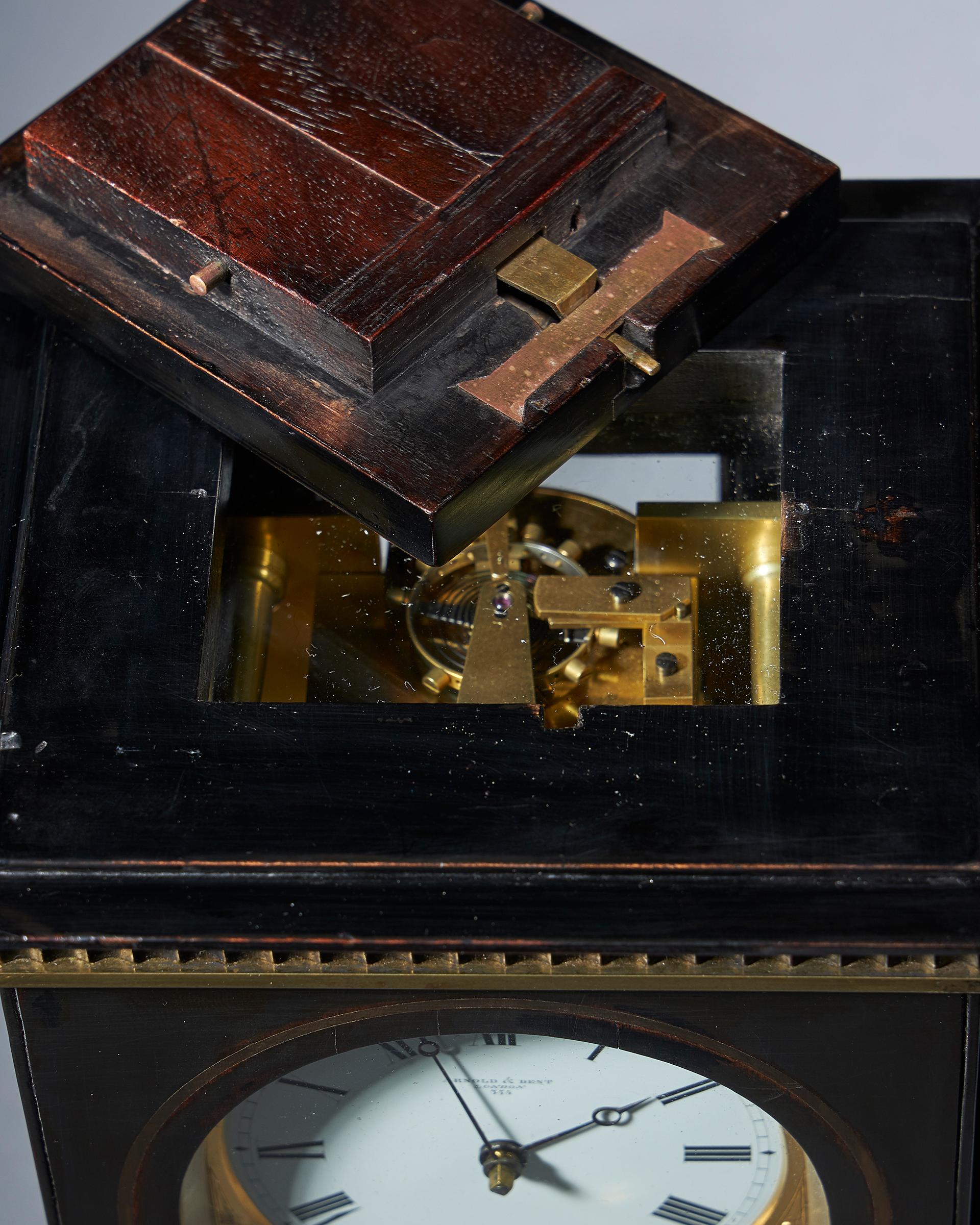 19th Century Unique and Fine Mid 19th-Century Travelling Clock by Arnold and Dent